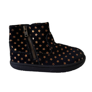 Stride Rite Girls Black Stars Boots size: 6.5 Toddler